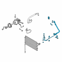 OEM 2013 Hyundai Genesis Coupe Tube Assembly-Suction & Liquid Diagram - 97775-2M500