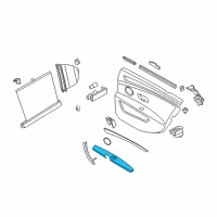 OEM 2010 BMW 535i Armrest, Leather, Rear Right Diagram - 51-42-6-984-606