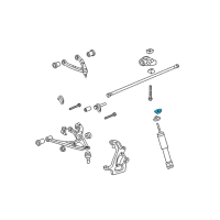 OEM Hummer H3T Insulator, Front Shock Absorber Diagram - 15042048