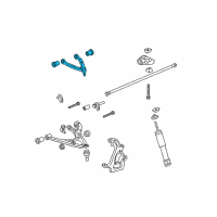 OEM 2009 Hummer H3T Upper Control Arm Diagram - 19354097