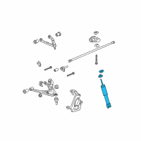 OEM 2009 Hummer H3T Shock Absorber Diagram - 94731815