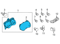 OEM 2021 Nissan Versa Combination Meter Assy-Instrument Diagram - 24810-5EE1A