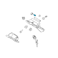 OEM 2016 Nissan Quest Socket And Bulb Diagram - 24860-3DN0A