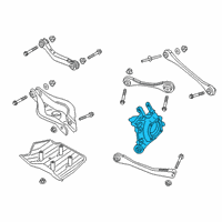 OEM BMW Z4 Wheel Carrier, Rear Left Diagram - 33-30-6-878-625