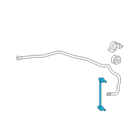 OEM Honda Fit Link, Left Front Stabilizer Diagram - 51321-SLA-003