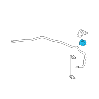 OEM Honda Fit Bush, Front Stabilizer Holder Diagram - 51306-SLN-003