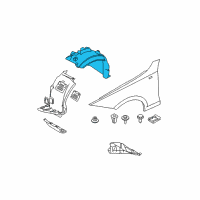 OEM 2006 BMW 330xi Cover, Wheel Housing, Front Left Diagram - 51-71-7-059-377