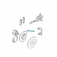 OEM 2014 Chevrolet Impala Limited Brake Hose Diagram - 84393887