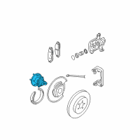 OEM 2005 Saturn Relay Hub & Bearing Diagram - 13585741