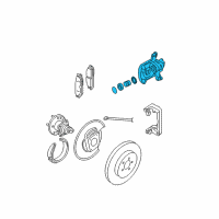 OEM 2008 Pontiac Grand Prix Caliper Diagram - 25990068