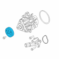 OEM 2017 Ford Special Service Police Sedan Pulley Diagram - HJ5Z-8509-A