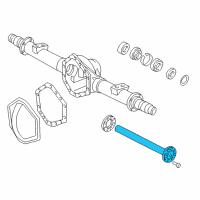 OEM 2000 GMC K3500 Rear Axle Drive Shaft Diagram - 26011162