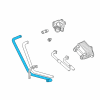 OEM Dodge Viper Hose-Oil Cooler Return Diagram - 5290218AC