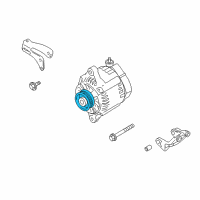 OEM 2004 Chevrolet Tracker Pulley, Generator (On Esn) Diagram - 91176389