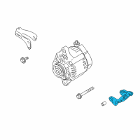 OEM 2004 Chevrolet Tracker Bracket, Generator (On Esn) Diagram - 30024997