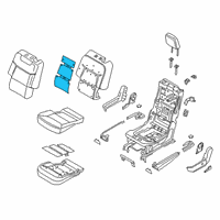 OEM 2021 Ford Explorer Seat Back Heater Diagram - LB5Z-14D696-F