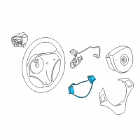 OEM 2009 BMW 335i Multifunct Steering Wheel Switch Diagram - 61-31-9-125-344