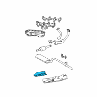 OEM Jeep Grand Cherokee Exhaust Heat Shield Diagram - 55135712AF