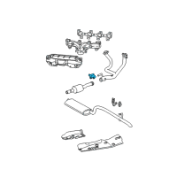 OEM Jeep Grand Cherokee Hanger-Exhaust Diagram - 52101018AC