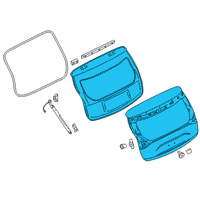 OEM 2018 Nissan Murano Door - Back Diagram - 90100-5AA3B