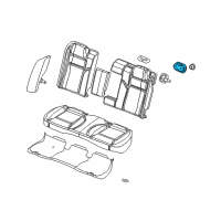 OEM 2008 Dodge Magnum Holder-Rear Seat Diagram - 1AW791D1AA