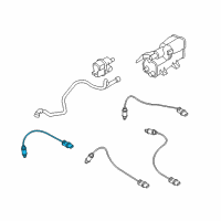 OEM BMW 525xi Air Fuel Ratio O2 Oxygen Sensor Diagram - 11-78-7-558-055