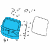 OEM Tailgate Diagram - 68100-THR-A01ZZ