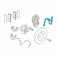 OEM Cadillac ATS Brake Hose Diagram - 84237978