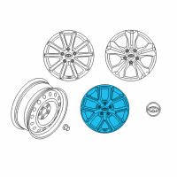 OEM 2018 Hyundai Sonata Aluminium Wheel Assembly Diagram - 52910-C2710