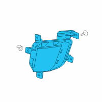 OEM Cadillac Daytime Run Lamp Diagram - 22874971