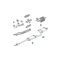 OEM Acura MDX Finisher, Exhaust Diagram - 18310-S3V-A01