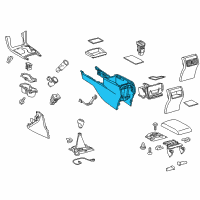 OEM 2015 Toyota Camry Center Console Diagram - 58910-06180-A0