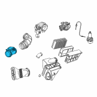 OEM 2000 BMW Z3 Mass Air Flow Sensor Diagram - 13-62-1-707-650
