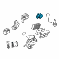 OEM 1997 BMW 328i Secondary Throttle Body Diagram - 13-54-1-748-840