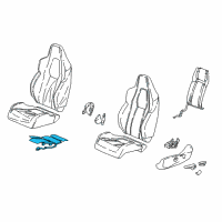 OEM 2018 Honda Civic Heater, Left Front Seat Cushion Diagram - 81534-TBF-A01