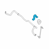 OEM 2016 Nissan Versa Clamp-Stabilizer, RH Diagram - 54614-3WC0A