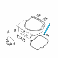 OEM Dodge Viper Liftgate Prop Diagram - 68033127AA