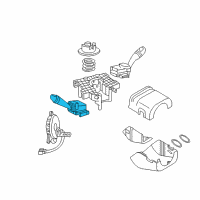 OEM 2007 Hyundai Tiburon Switch Assembly-Lighting & Turn Signal Diagram - 93425-2C100