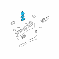 OEM 2008 Hyundai Accent Boot Assembly-Shift Lever Diagram - 84620-1E102-XM