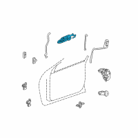 OEM 1999 Dodge Intrepid Handle-Front Door Exterior Diagram - LF02MS4AE