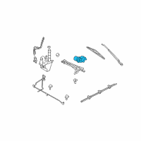 OEM 2009 Ford Escape Front Motor Diagram - 8L3Z-17508-B