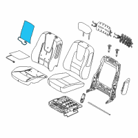 OEM 2010 Lincoln MKZ Seat Back Heater Diagram - AE5Z-14D696-C