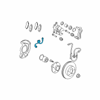 OEM Toyota Matrix Brake Hose Diagram - 90947-A2078