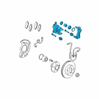 OEM 2011 Toyota Corolla Caliper Assembly Diagram - 47730-02400