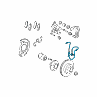 OEM 2009 Toyota Corolla ABS Sensor Diagram - 89543-12100