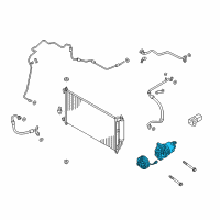 OEM 2014 Nissan NV200 Compressor Assy-Cooler Diagram - 92600-JN30B