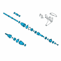 OEM 2019 Nissan Altima Shaft Front Drive Diagram - 39101-6CB0A