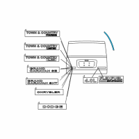 OEM Dodge Grand Caravan APPLIQUE-D Pillar Diagram - 5113643AC