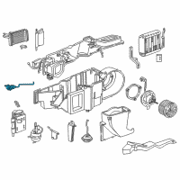OEM 2000 Dodge Durango Heater Actuator Diagram - 4462694