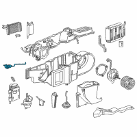 OEM 1991 Chrysler TC Maserati Heater Actuator Diagram - 4462694